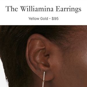 The Williamina Earrings NWOT